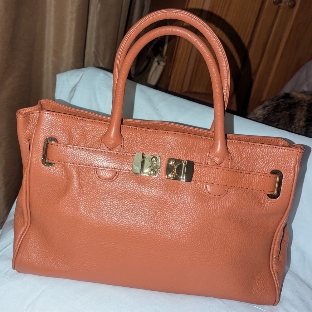 Onna Ehrlich Maya Satchel with Gold Hardware